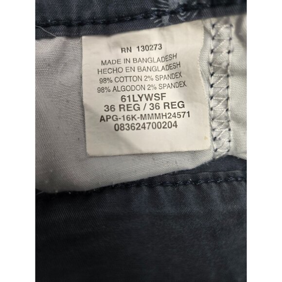 Wrangler Mens Gray Cotton Blend Shorts With Embroidered Fish Design 36 Regular - Picture 4 of 4